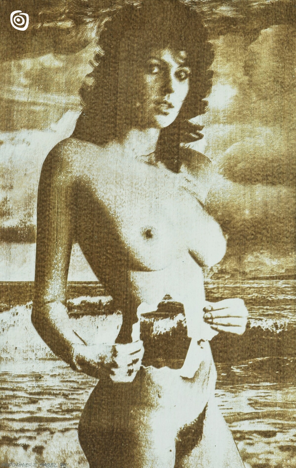 ,,Akt na tle morza (Akt z rozdarciem)", Lednogóra, 1975 r.