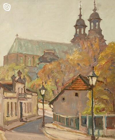 "Gniezno - ul.Św. Wojciecha", Barbara Houwalt, Gniezno, XX w.