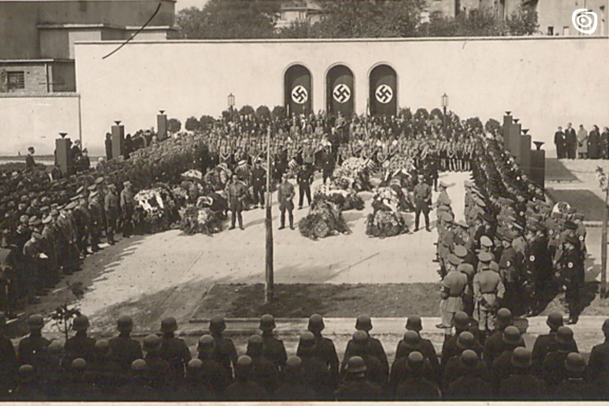 Fotografia - Pogrzeb Niemców w czasie II wojny, Gniezno, XIX-XX w.