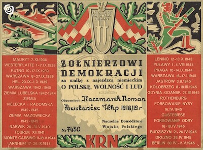 Dokument - Dyplom, Gniezno, 1960 - 1970 r.