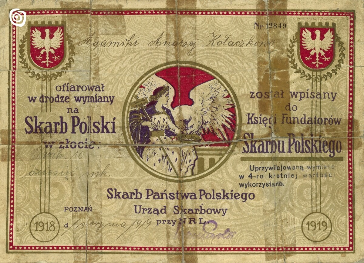 Dokument - Dyplom, Gniezno, 1921 r.