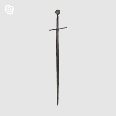 Miecz dwuręczny, miejscowość nieznana, XIV-XV w.
