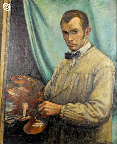 "Autoportret" ["Autoportret z paletą"], Wojciech Podlaszewski, 1922 r.